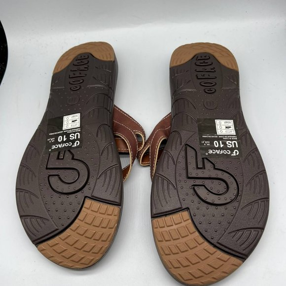 Coface Women Fashion Orthotic‎ Flip Flops Slip On Lightweight Athletic Size 10 - Picture 3 of 5